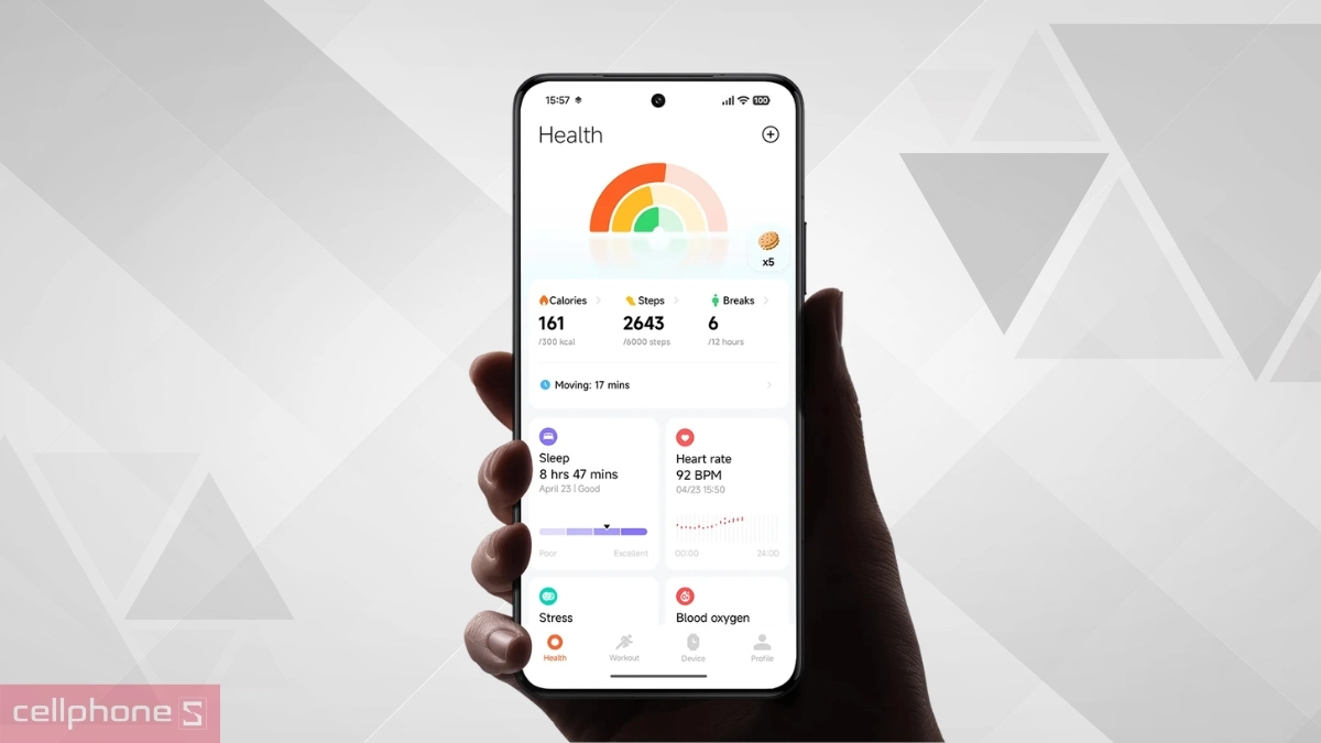 Khả năng đồng bộ dữ liệu bên thứ ba trên Xiaomi Watch S5