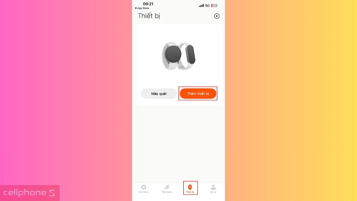 Thêm đồng hồ Xiaomi Watch S5 trên ứng dụng