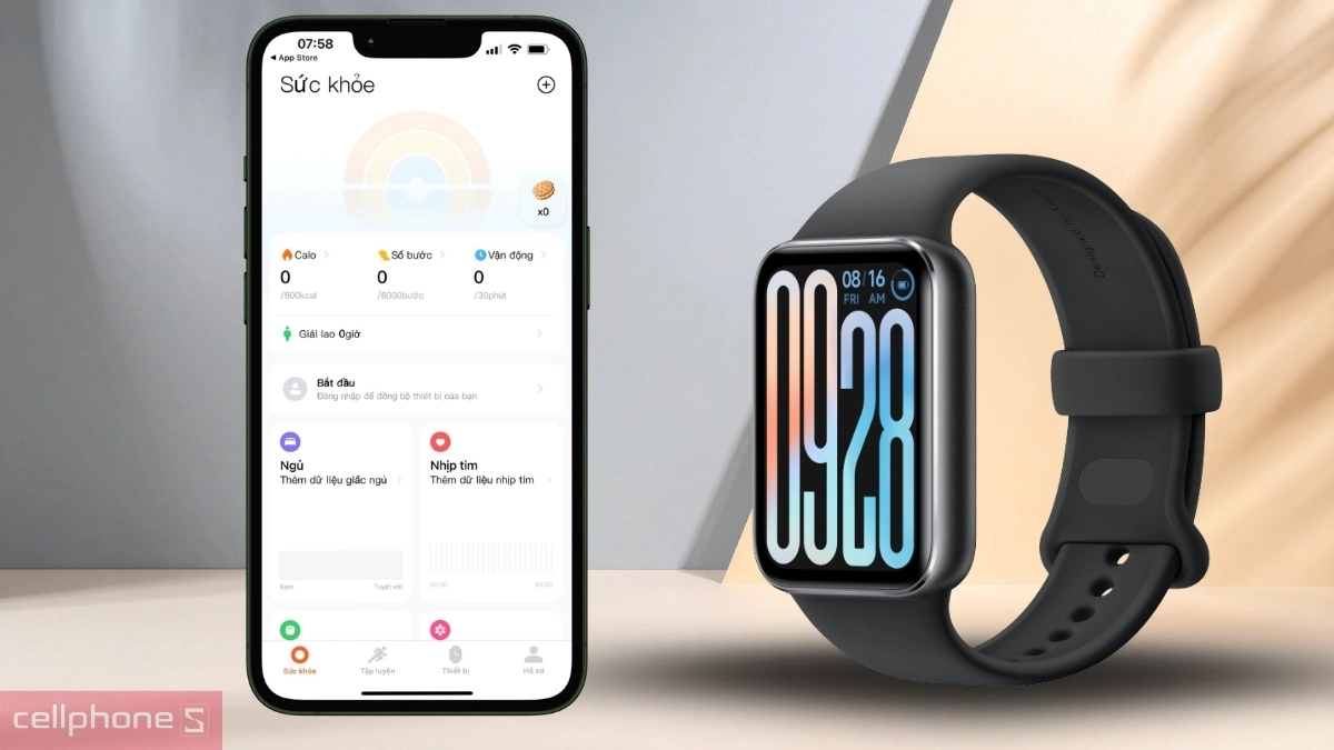 Thêm vòng đeo tay thông minh Xiaomi MiBand 10 Pro vào ứng dụng
