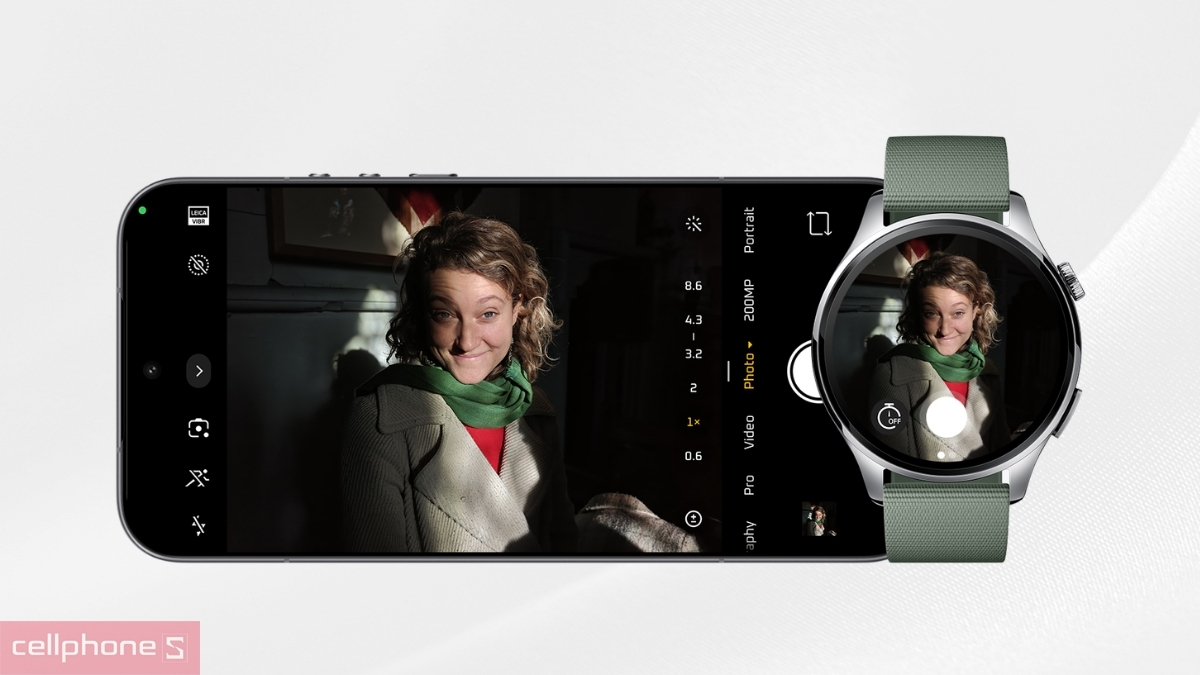 Xiaomi Watch 5 giúp xem trước ảnh chụp với Xiaomi HyperConnect