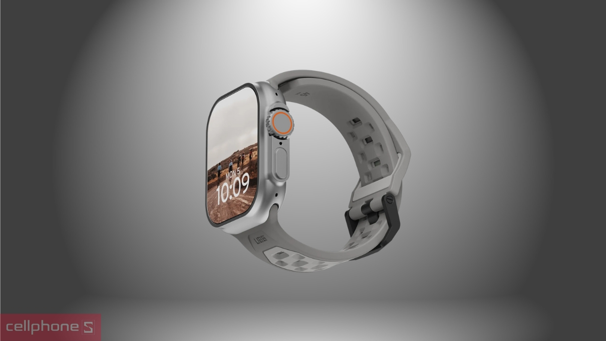 Cấu trúc dây đeo Apple Watch UAG Civilian 44/45/46/49mm Graphite