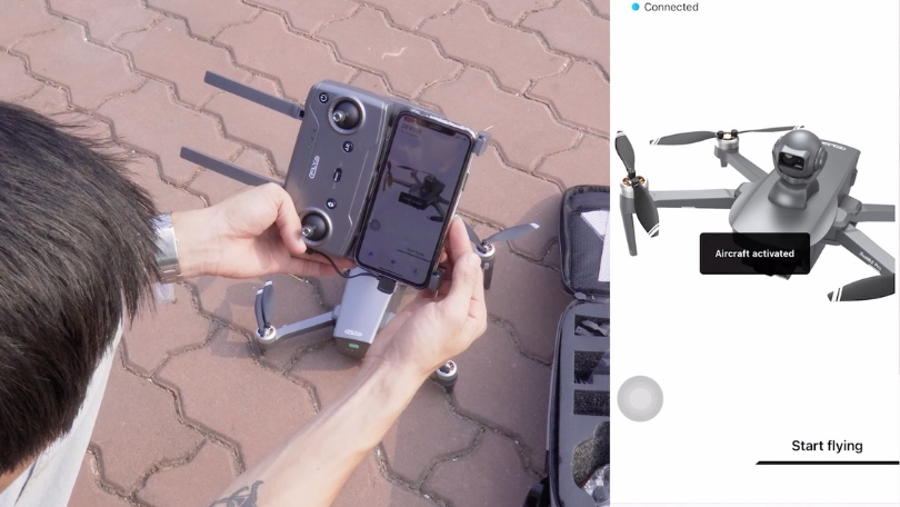 Hướng dẫn kết nối flycam Faith 2 Pro với điện thoại