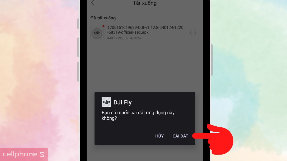 Hướng dẫn kết nối app với Dji Mini 4k Fly More Combo trên Android