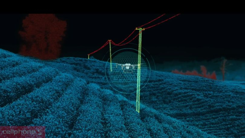 Radar và camera quét của flycam máy bay nông nghiệp phun thuốc trừ sâu DJI Agras T30