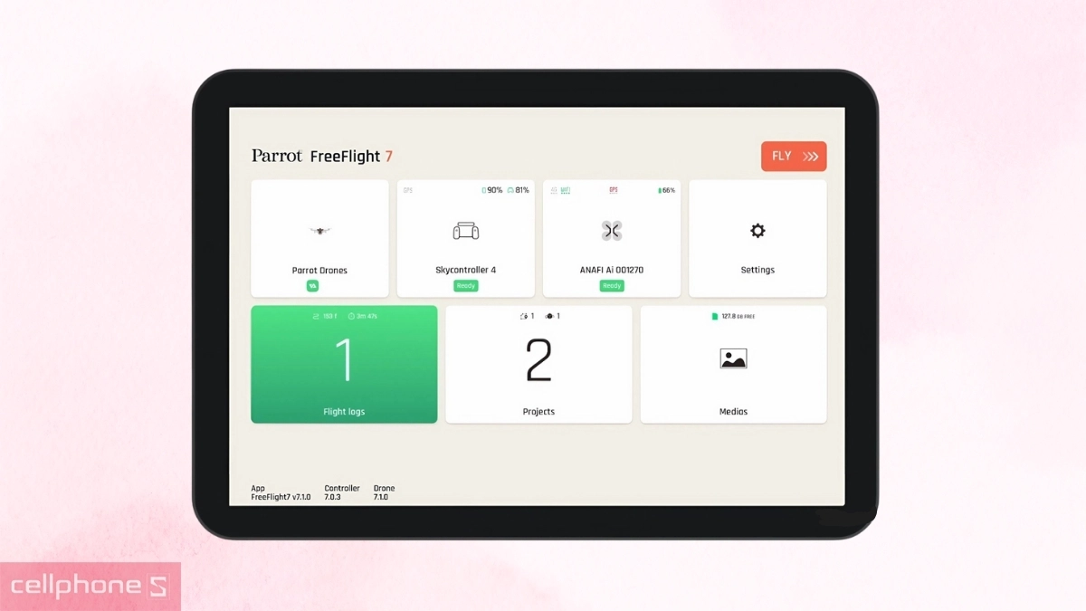 Hướng dẫn kết nối Parrot ANAFI Ai với app FreeFlight 7