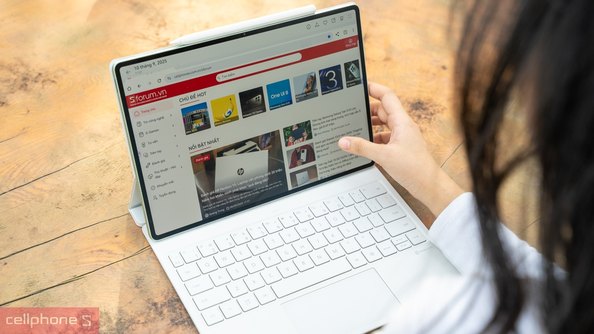 Thiết kế máy tính bảng Huawei cũ