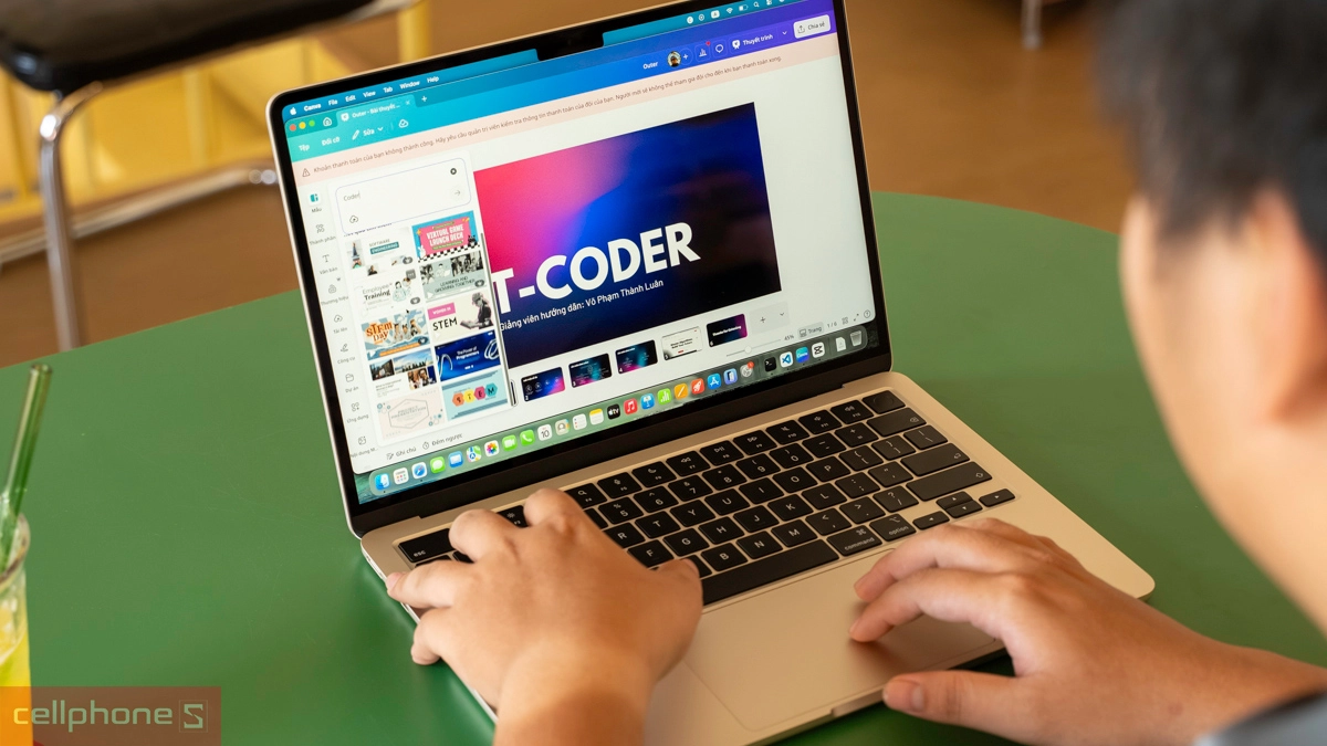 MacBook Air M5 cũ hỗ trợ tốt tác vụ sáng tạo và thiết kế