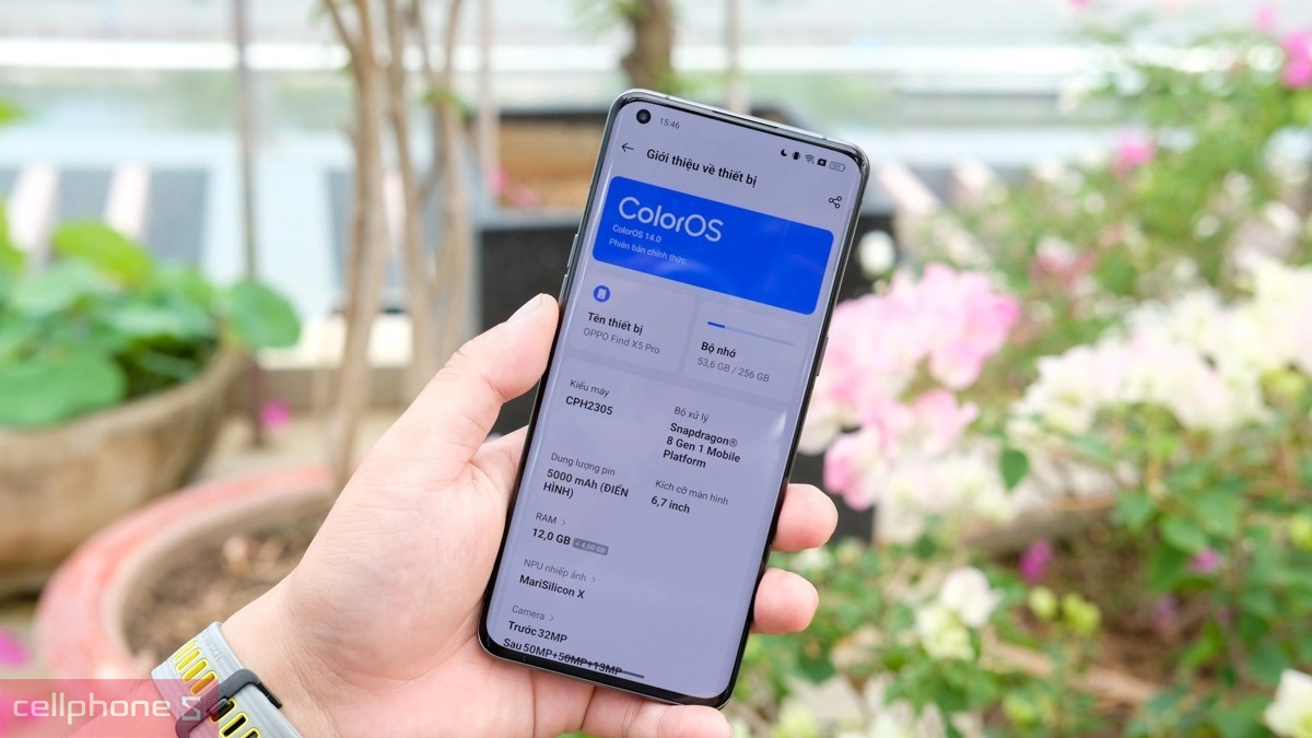 Dung lượng OPPO Find X5 Pro cũ