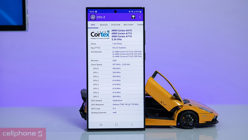 Cấu hình Samsung Galaxy S23 Ultra 12GB 256GB cũ xước cấn