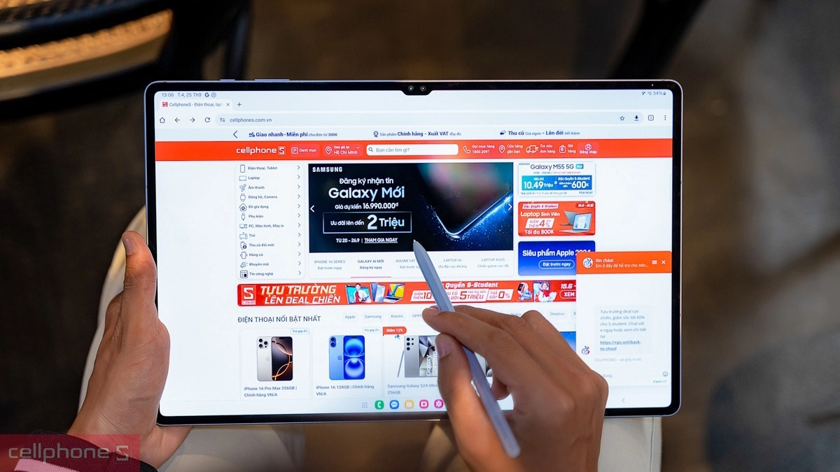 Samsung Galaxy Tab S10 FE Plus Wifi 8GB 128GB cũ đẹp