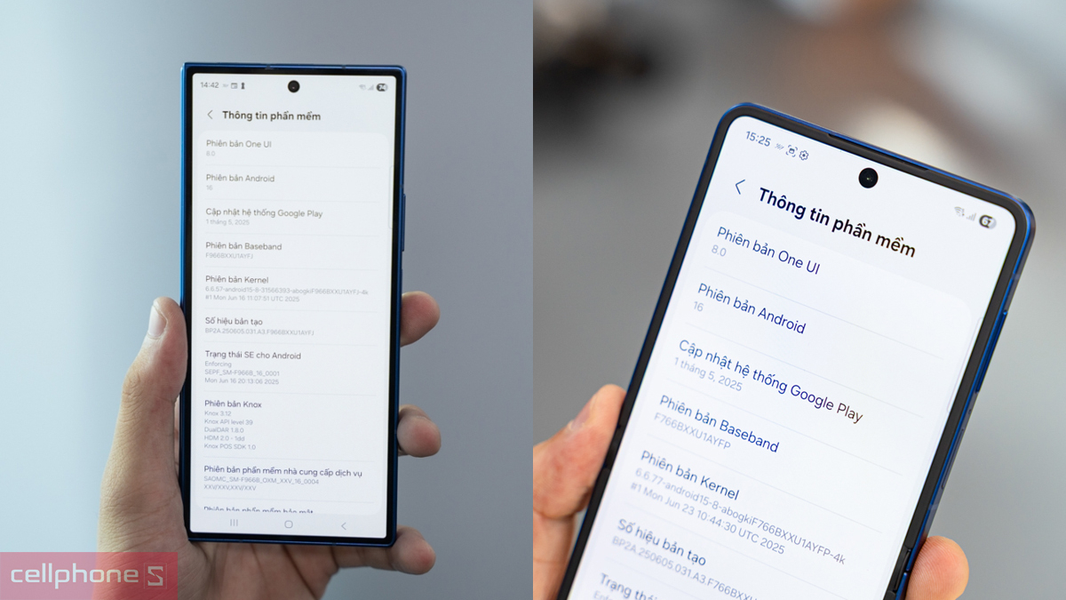 Các phiên bản bộ nhớ của Samsung Galaxy Z Fold 7 và Z Flip 7 cũ