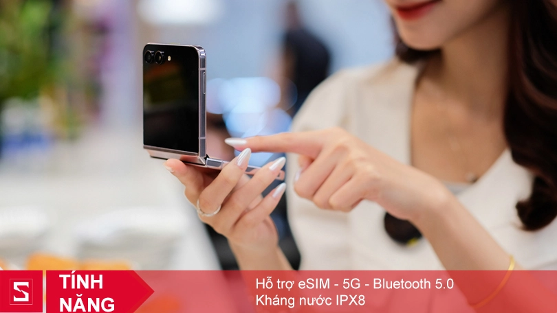 Z Flip 5 256GB cũ đẹp có hỗ trợ eSIM, NFC và 5G không?