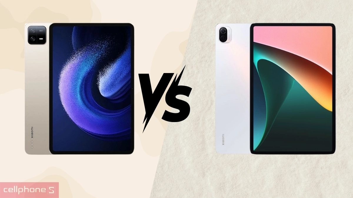 So sánh Xiaomi Pad 6 cũ và Xiaomi Pad 5 về màn hình, hiệu năng và kết nối