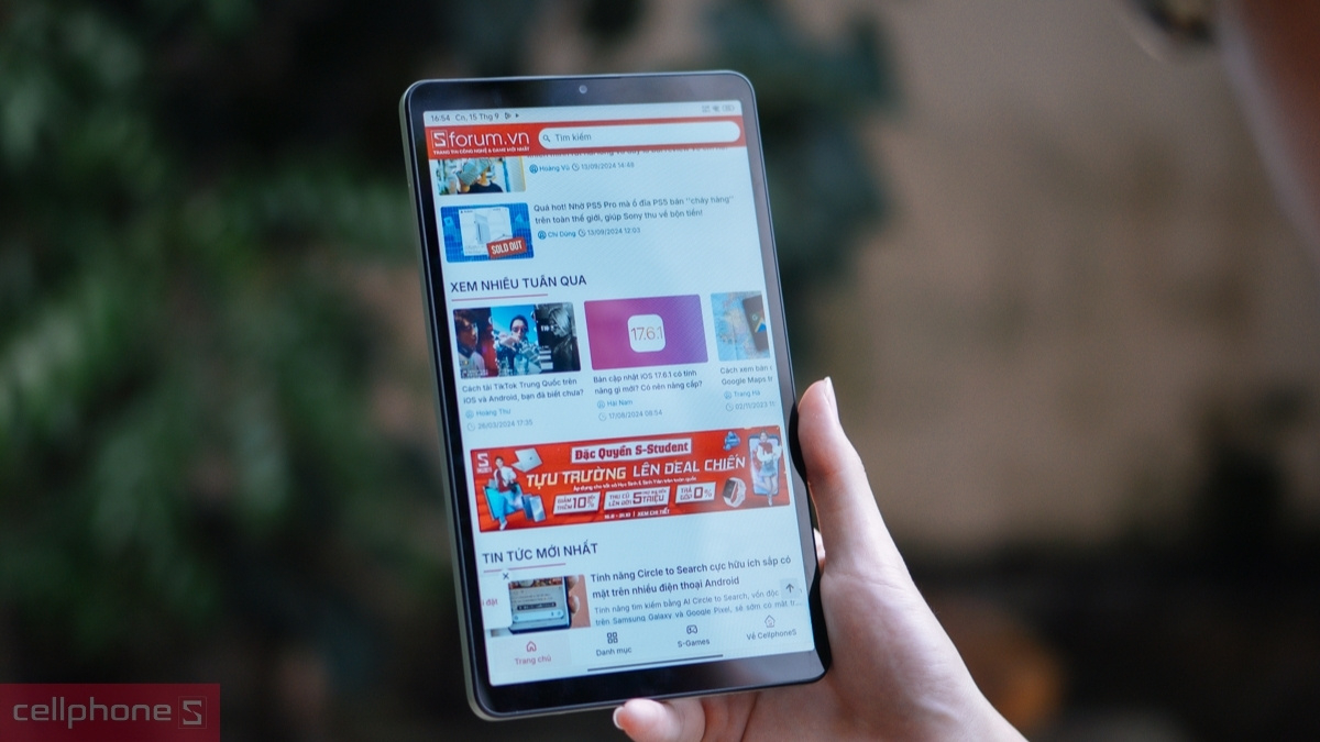 Xiaomi Redmi Pad SE 8.7 inch WiFi 2024 thiết kế nhỏ gọn, phù hợp đọc sách điện tử