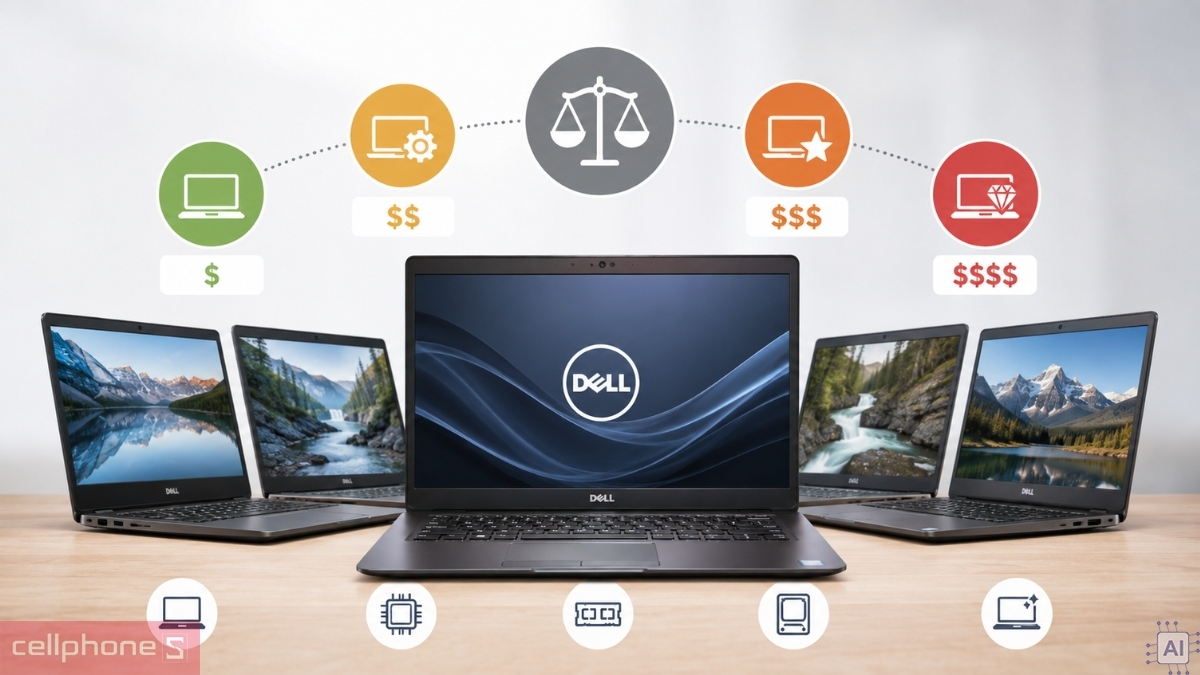 Dell Latitude cũ có nhiều phân khúc giá phù hợp từng ngân sách
