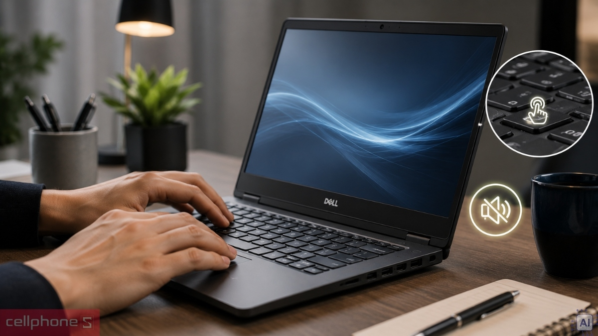 Dell Latitude cũ sở hữu bàn phím êm ái, thao tác gõ thoải mái