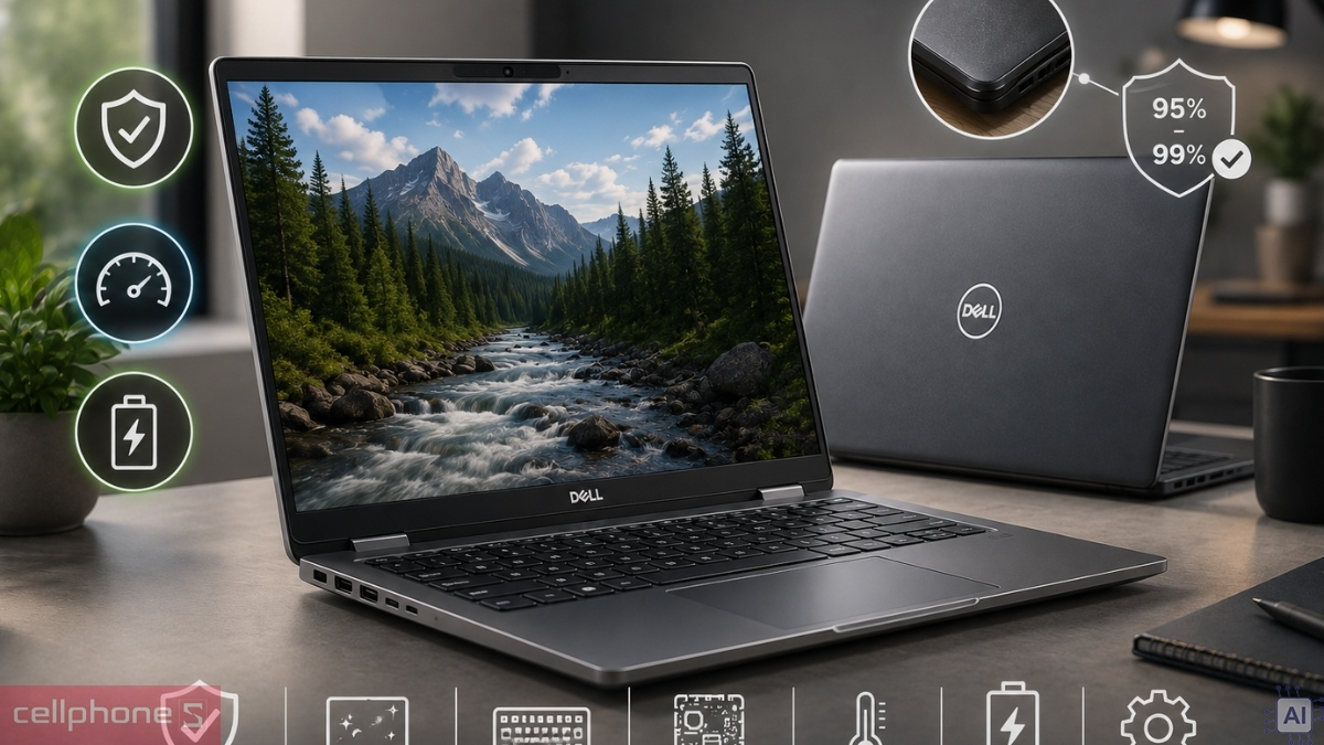 Dell Latitude cũ có ngoại hình chỉn chu, ít trầy xước và gần như mới