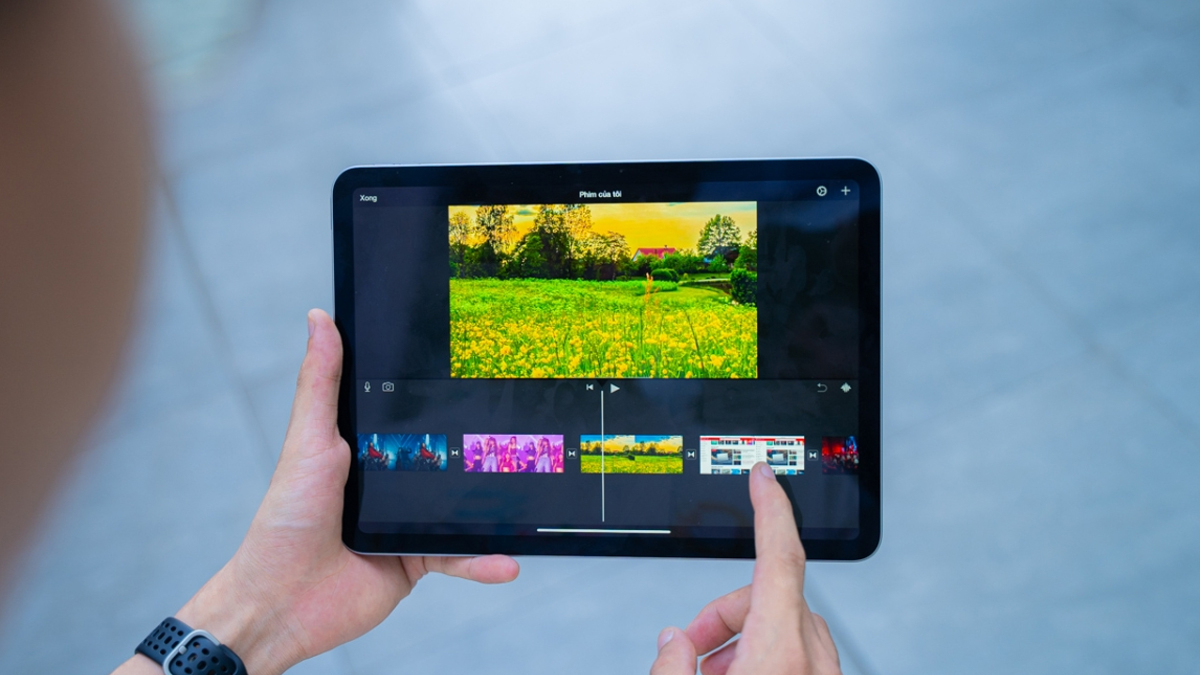 Kiểm tra màn hình và cảm ứng trên iPad Air M3 cũ