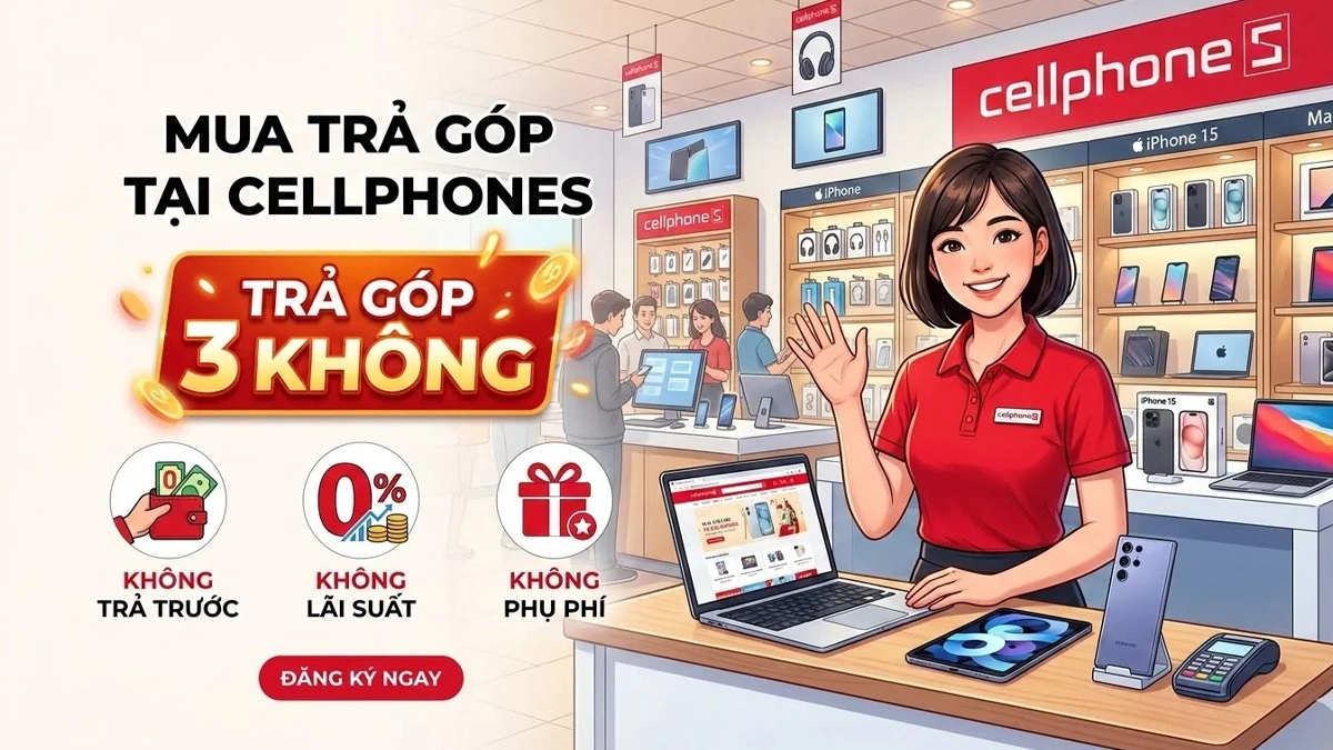 Chính sách trả góp 0% khi mua iPad Air M3 cũ