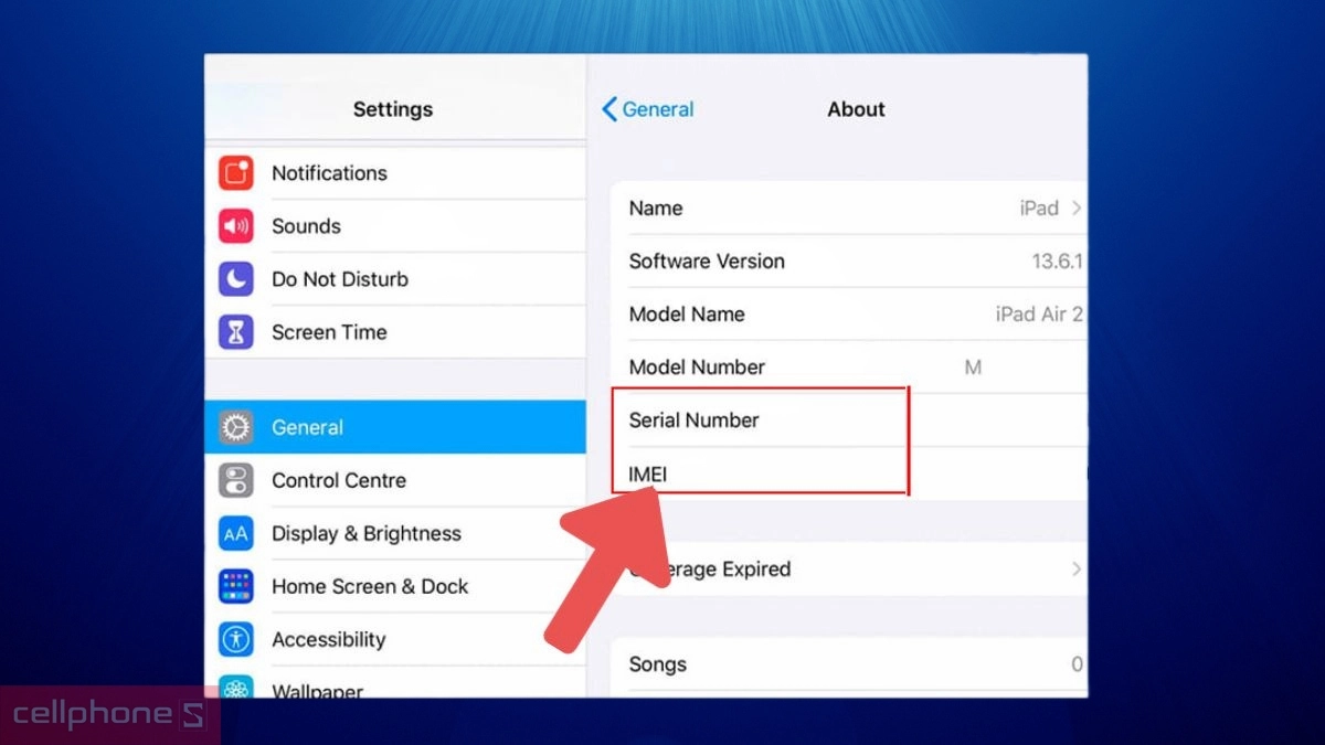 Xem kỹ số Serial – iCloud