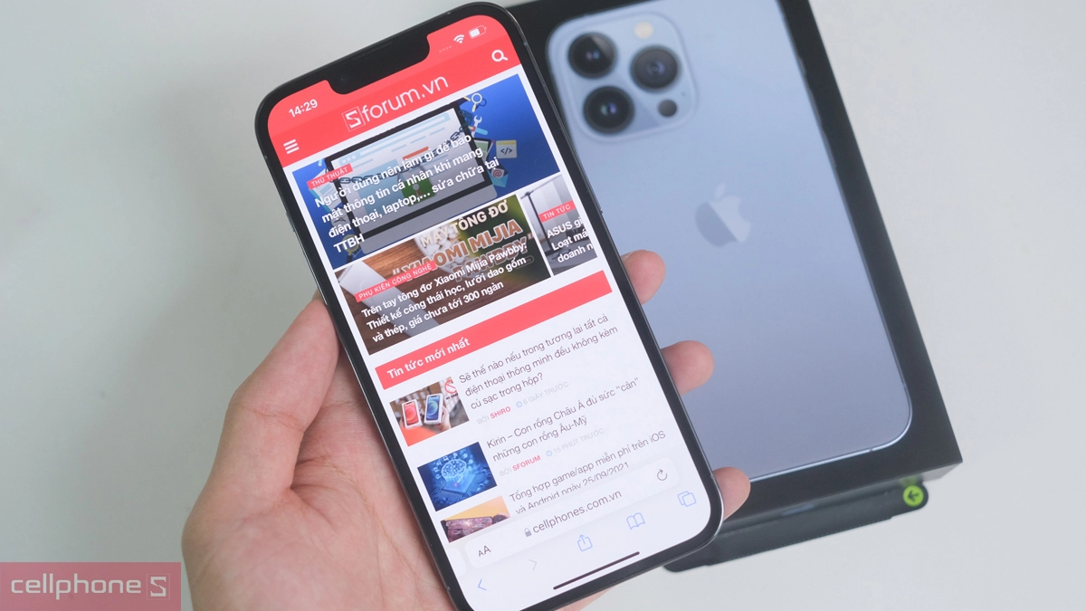 iPhone 13 Pro 1TB cũ trầy xước cung cấp hiệu năng mạnh mẽ với chip A15 hiện đại