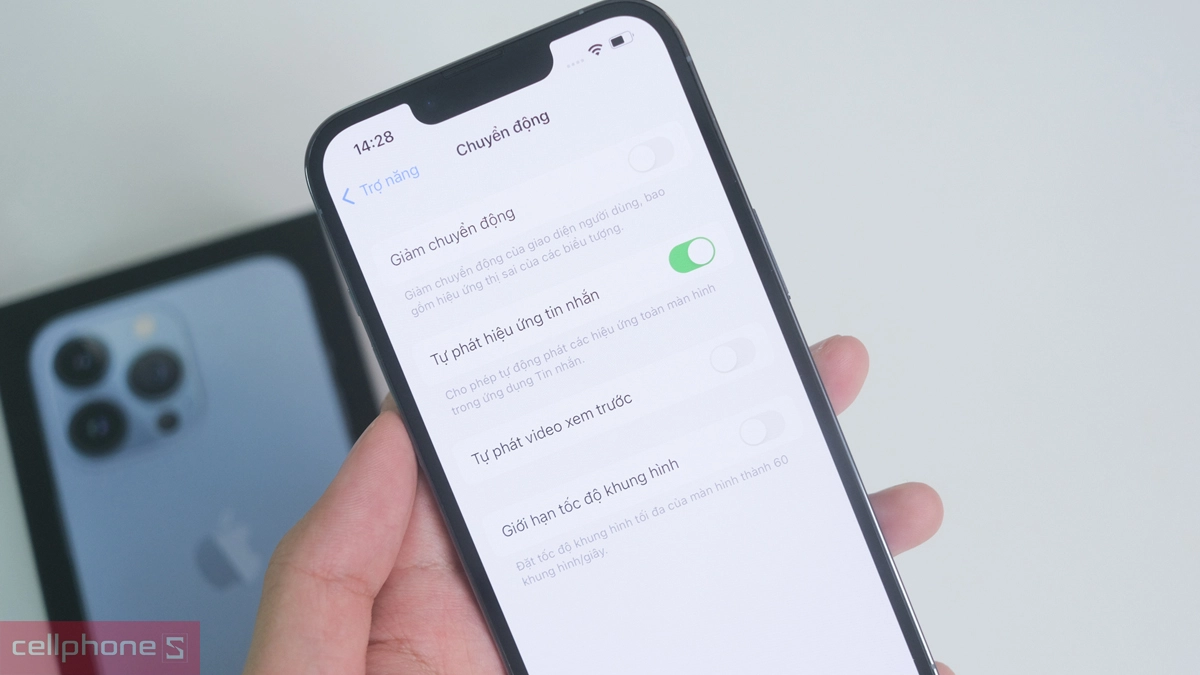 Màn hình 120Hz trên 13 Pro