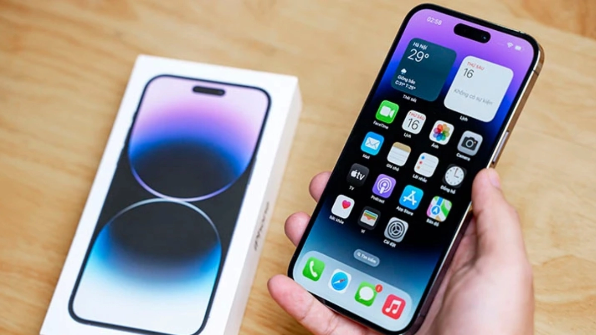 iPhone 14 Pro 512GB cũ trầy xước với chip A16 Bionic mạnh mẽ