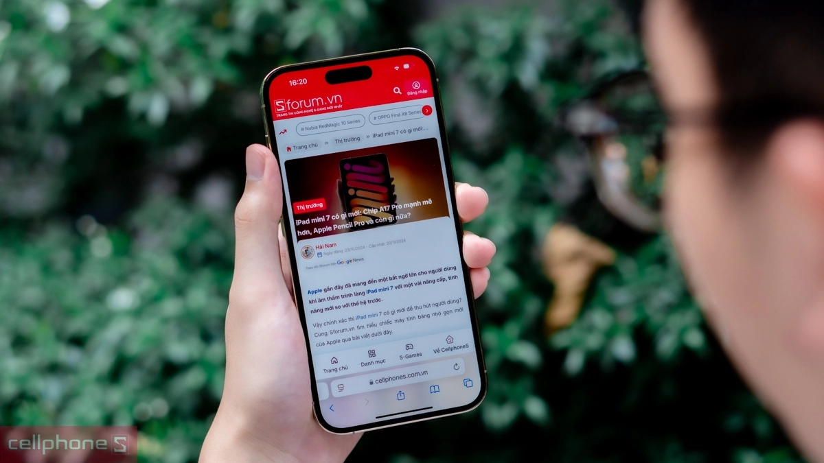 Điện thoại iPhone 14 Pro Max cũ nổi bật với chip A16