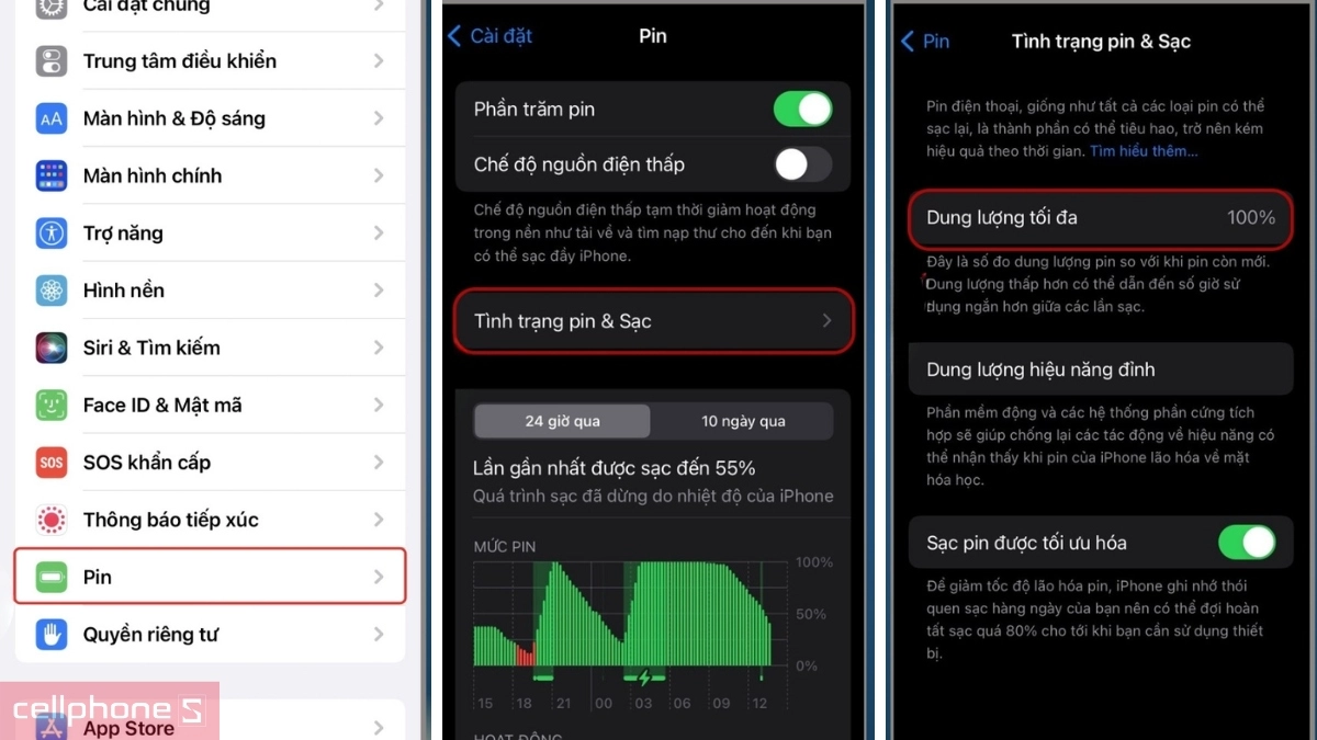 Kiểm tra kỹ pin và sạc máy iPhone cũ