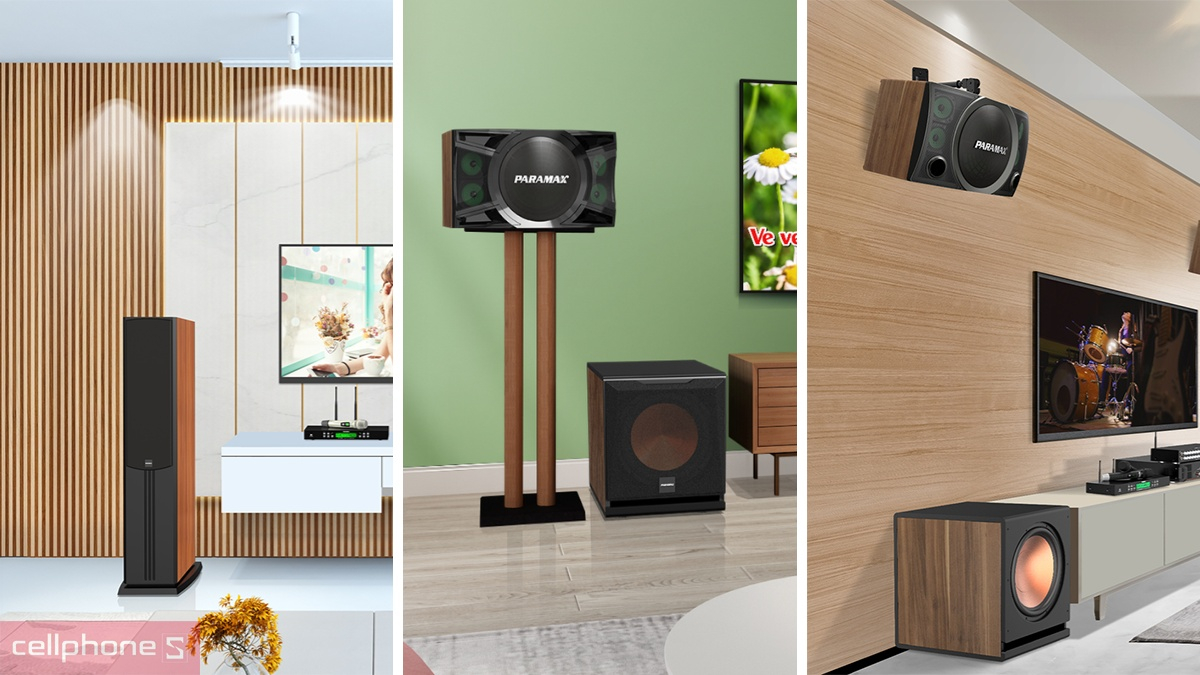 Đối chiếu nhanh các dòng loa Paramax giá rẻ 
