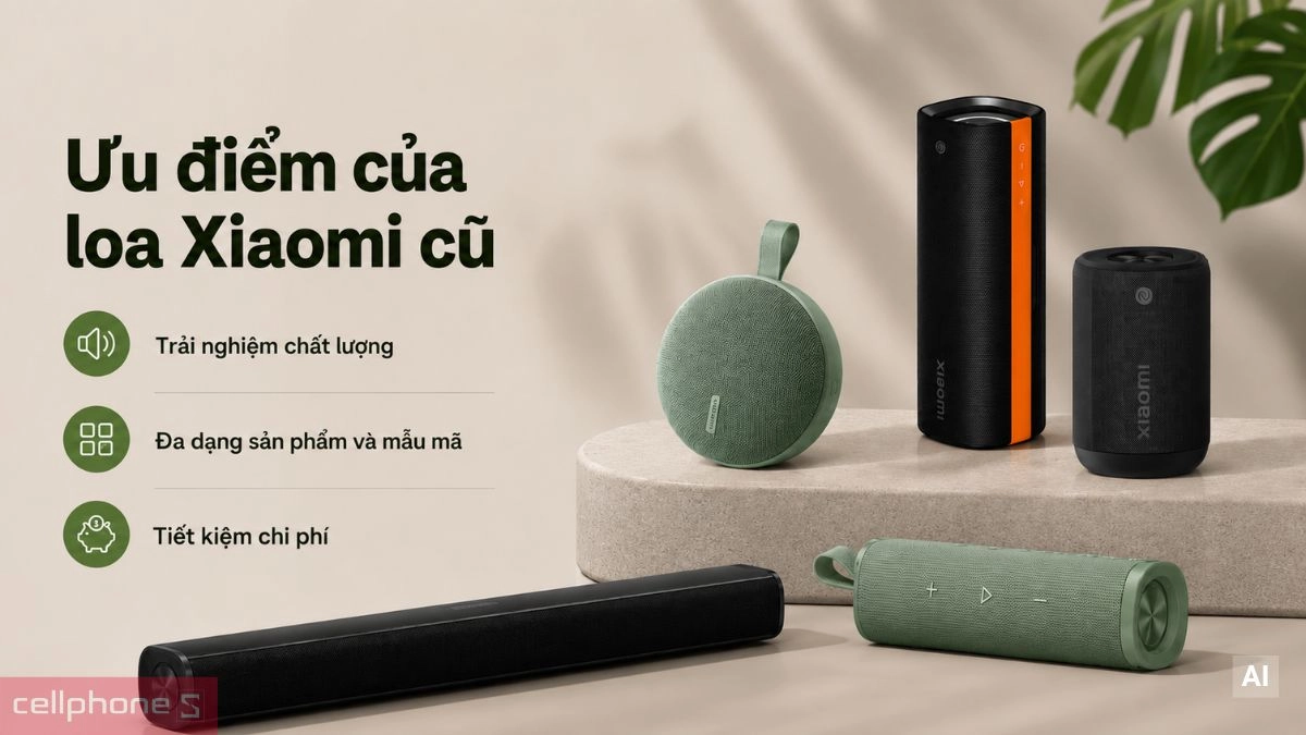 Loa Xiaomi cũ nhiều ưu điểm vượt trội