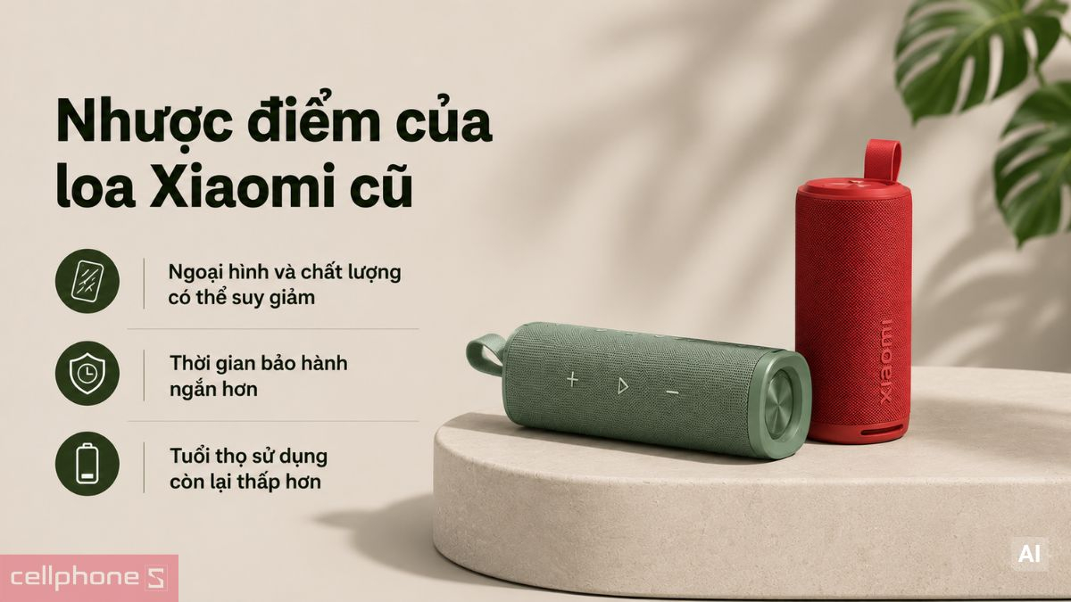 Nhược điểm của loa Xiaomi cũ