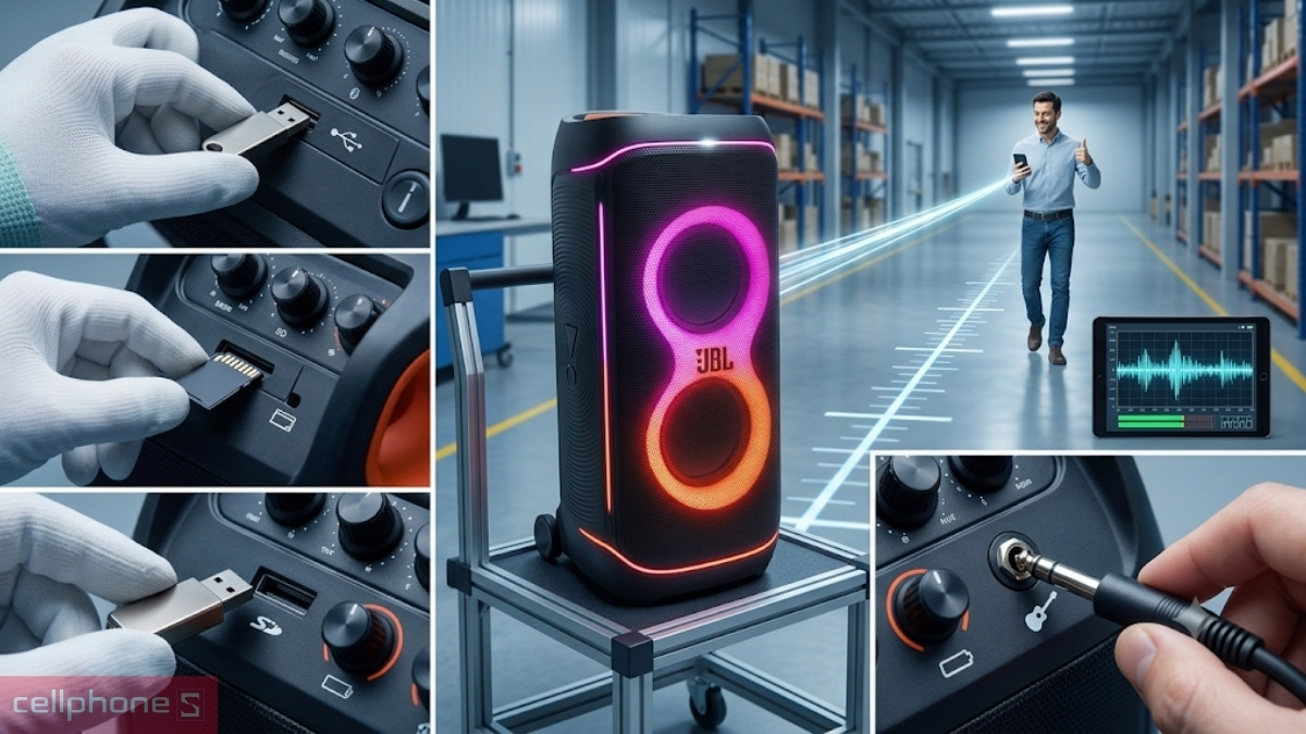 Kiểm tra Bluetooth cùng với các cổng ngoại vi