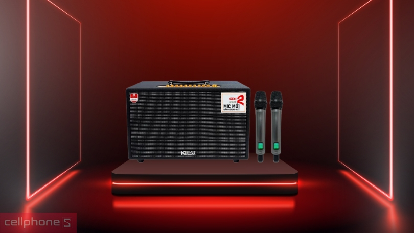 Loa xách tay ACNOS HiNet 3600 Gen 2 – Karaoke, giải trí 3 trong 1