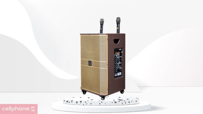 Loa kéo karaoke Arirang MK40C - Kết nối bluetooth với Micro không dây, thỏa thích hát