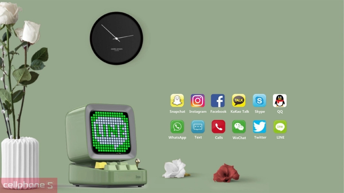 Tiện ích loa Bluetooth Divoom DiToo Pro