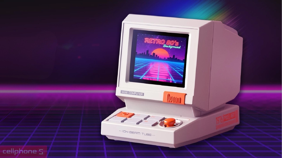 Thiết kế retro loa Bluetooth Divoom MiniToo