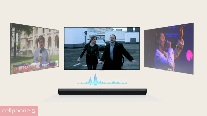 Âm thanh không gian và khả năng kết nối của loa thanh Soundbar LG S40T 300W