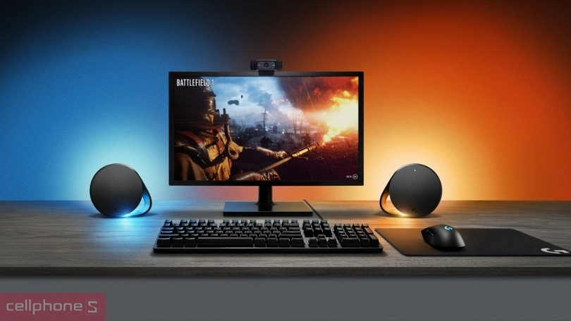 Thiết kế, màu sắc loa Logitech G560