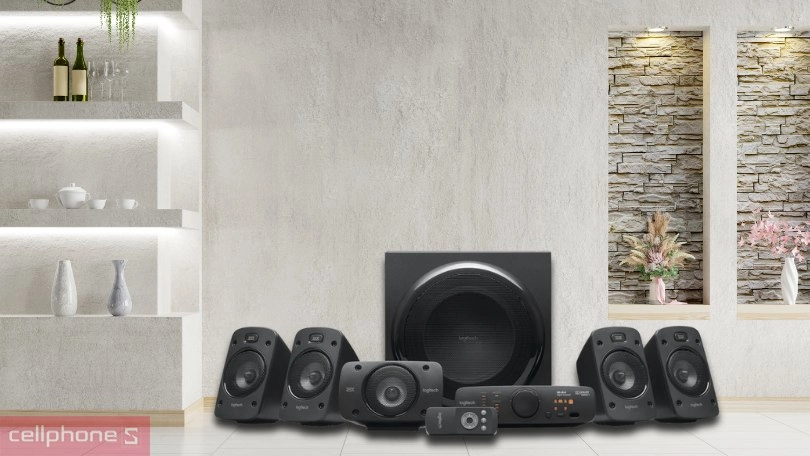 Thiết kế, màu sắc loa Logitech Z906