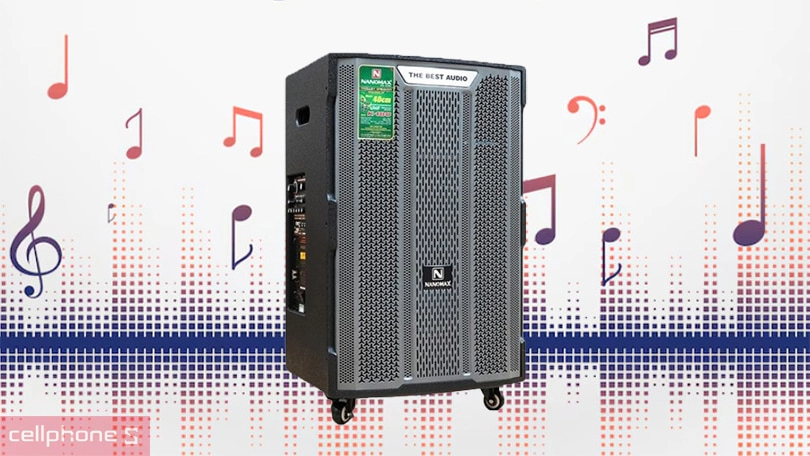 Công suất, công nghệ âm thanh của loa kéo Nanomax K-180
