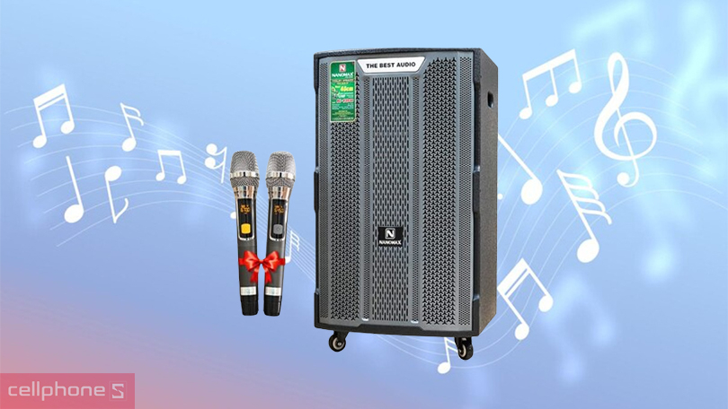 Khả năng kết nối, phụ kiện đi kèm loa kéo Nanomax K-180