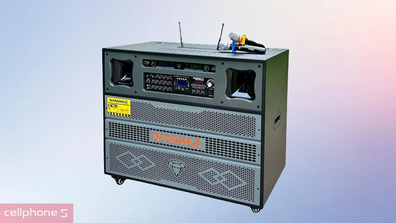 Thời lượng pin của loa kéo Nanomax Pro-7777