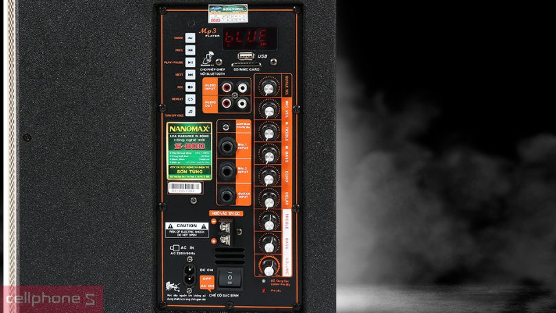 Khả năng điều khiển, kết nối của loa kéo Nanomax S-800