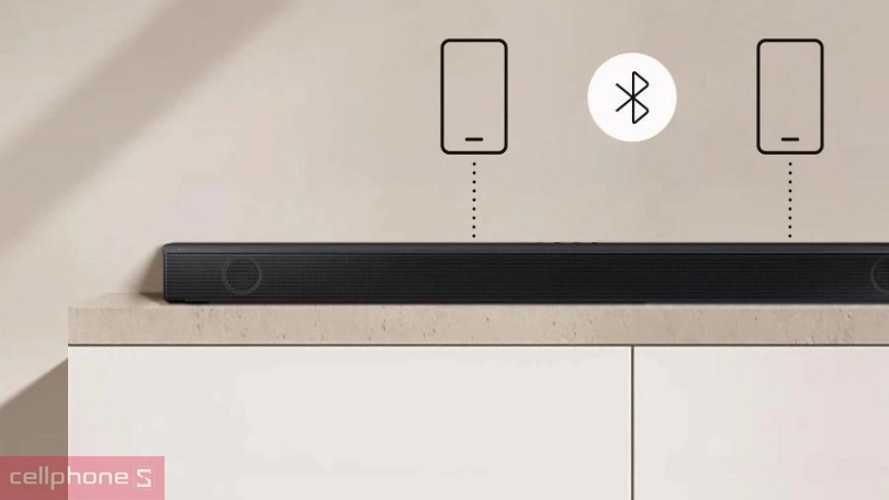 Kết nối loa Samsung B-Soundbar B550XV