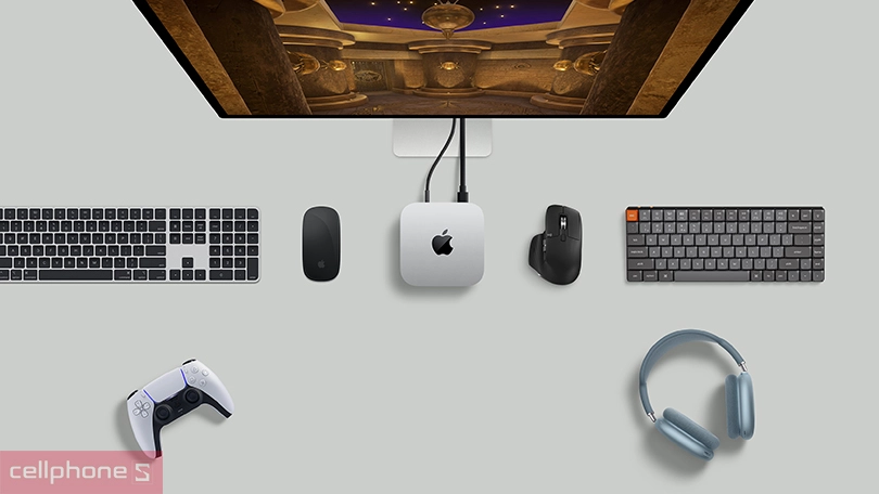 Cổng kết nối Apple Macmini M4 Pro 14CPU 20GPU 64GB 1TB 2024