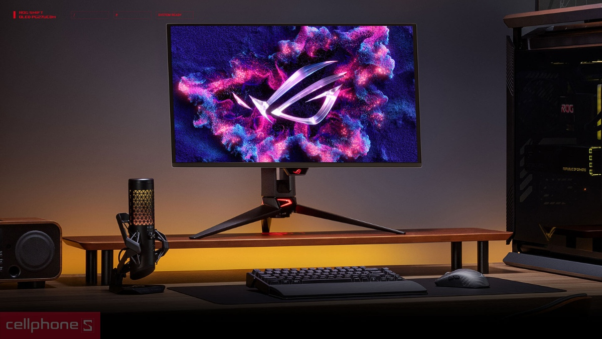 Màn hình 4K 27 inch dễ dàng setup góc làm việc