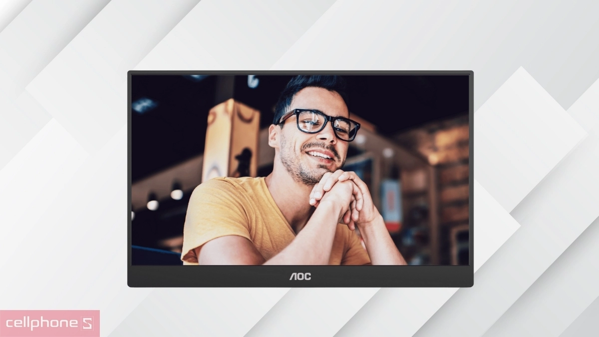 Chất lượng hiển thị màn hình AOC 16T20 16 inch