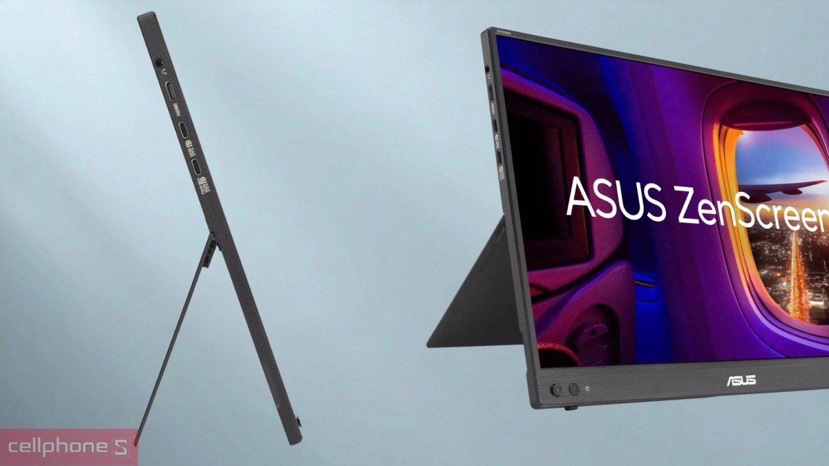Cổng kết nối màn hình Asus ZenScreen MB16FC 16 inch
