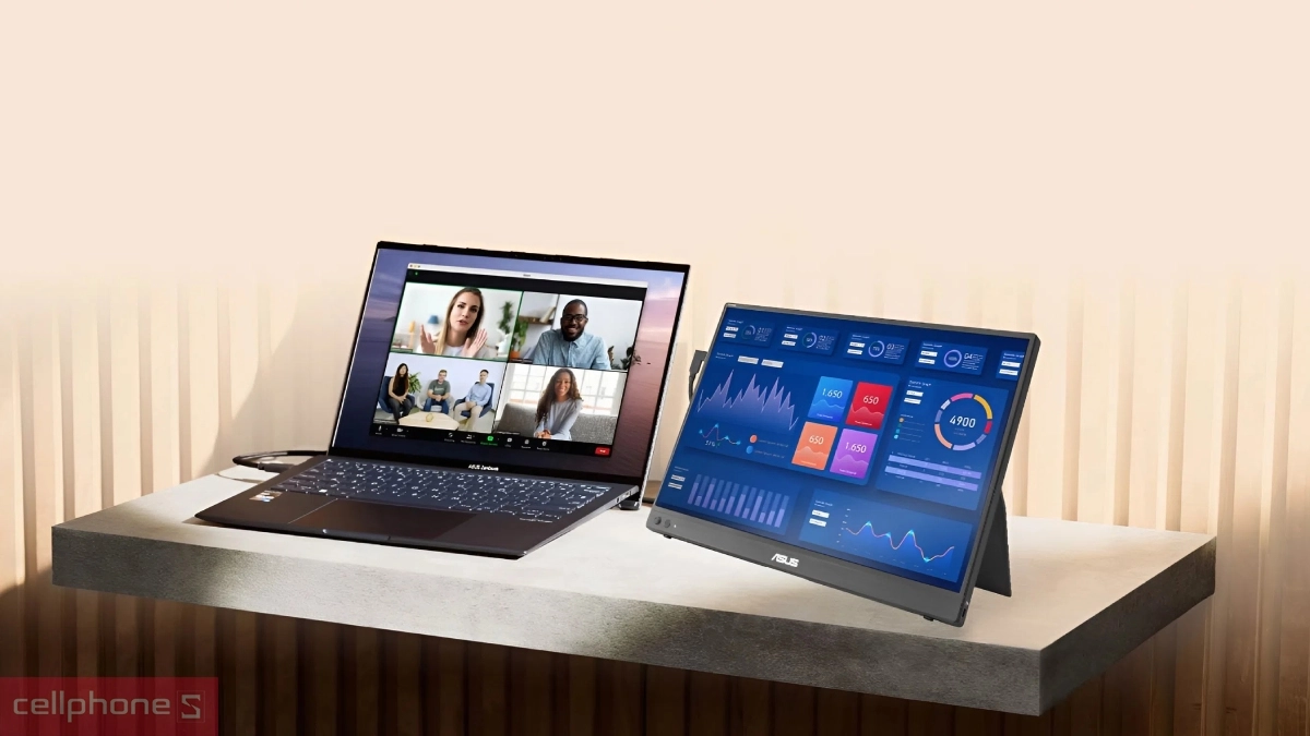 Khả năng kết nối của màn hình di động ASUS ZenScreen MB16NCG 16 inch